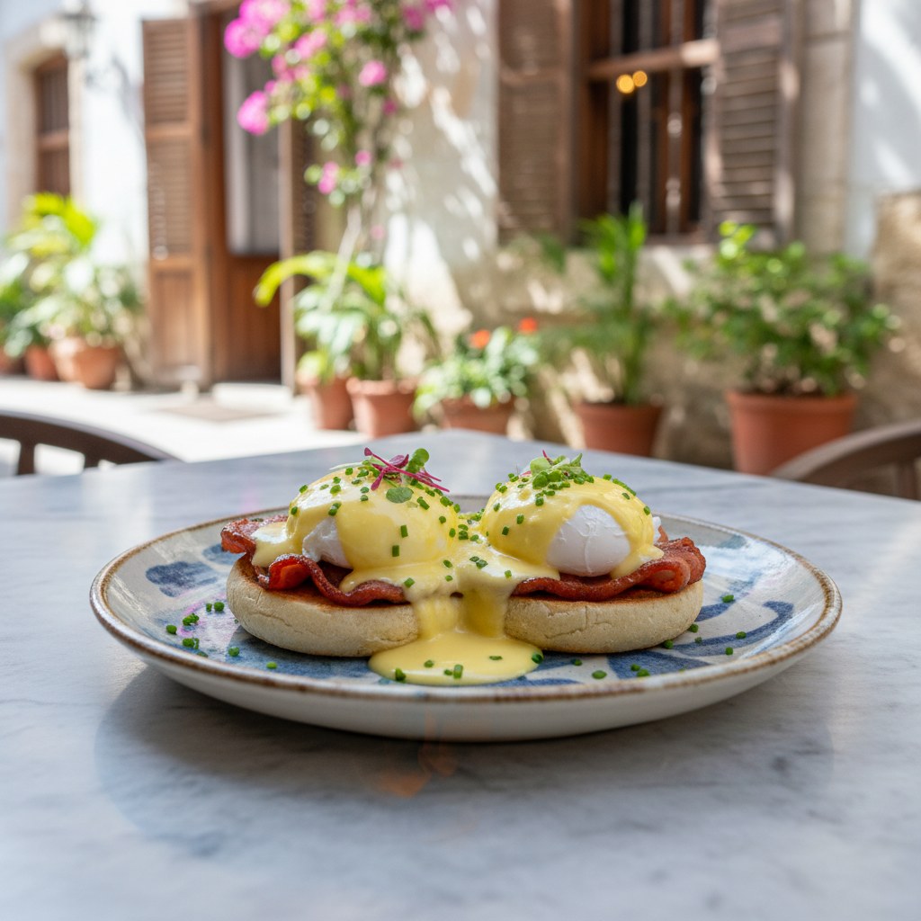 Eggs benedict, Cartagena brunch