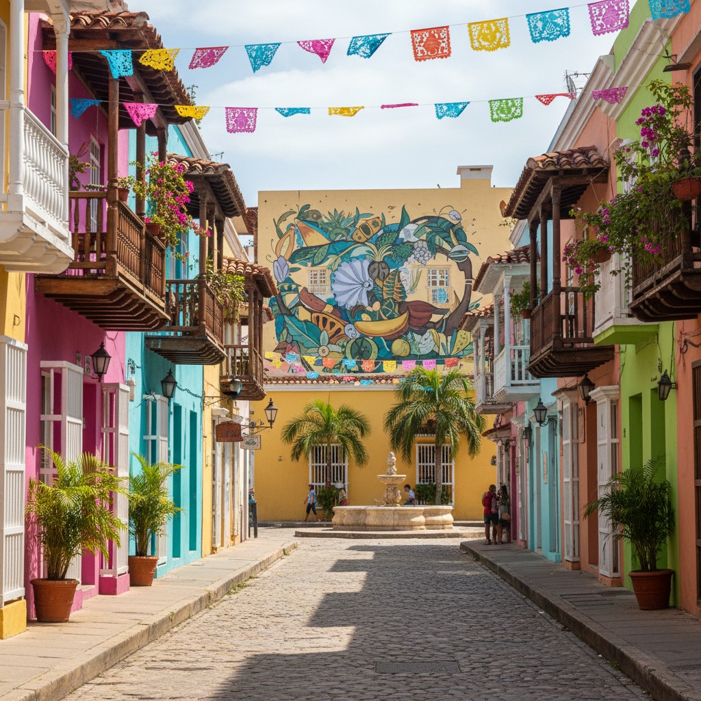 Getsemani rooftop view, Cartagena