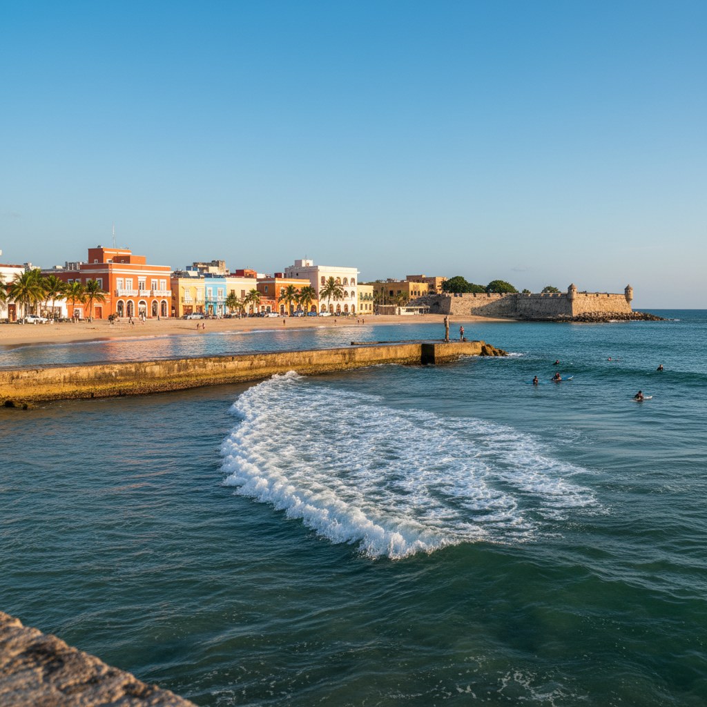 Cartagena Jetty, surf area